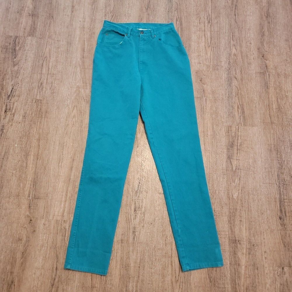 Styles to Go Vintage Green Denim Jeans ~ Sz 10 Classic Fit Tall ~ 31.5" Inseam